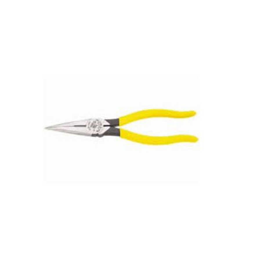 8" Heavy-Duty Long-Nose Pliers - Side Cutting