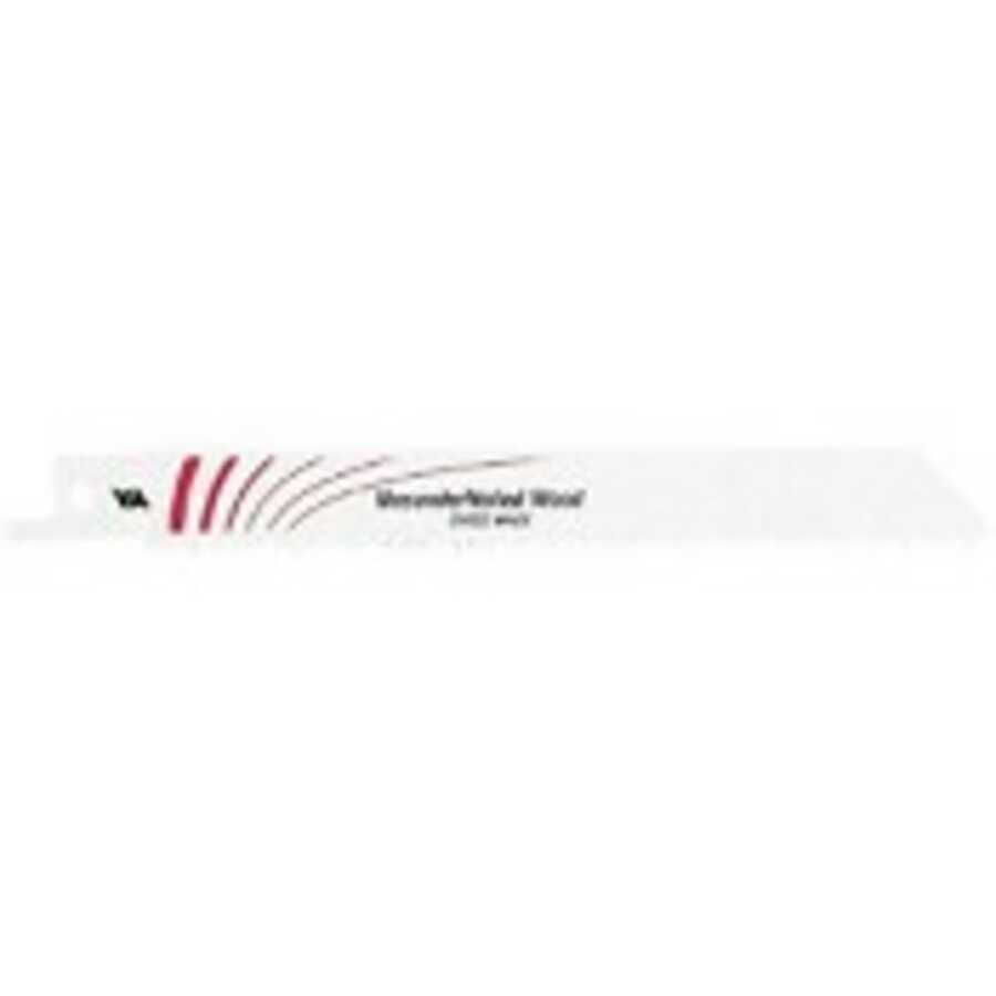 6 Tooth XTEND Cordless Series Reciprocating Saw Blades, 6" Blade