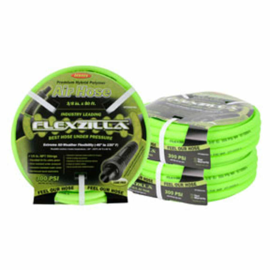 x 50ft Air Hose with 3/8 in Co Flexzilla 1/2in Legacy Mfg LEG-HFZ1250YW3 x 50ft Air Hose with 3/8 in Co Flexzilla 1/2in Legacy Mfg LEG-HFZ1250YW3