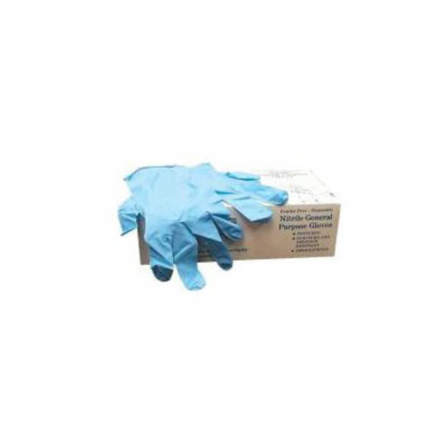 Small Powder Free Disposable Nitro Blue Gloves (100/BX)