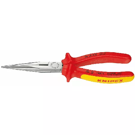 8" Snipe Nose Side Cutting Pliers, 1000V Insulated Grip