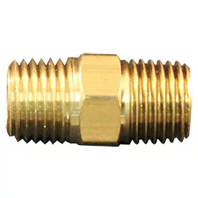 Male Hex Nipple Brass Fitting