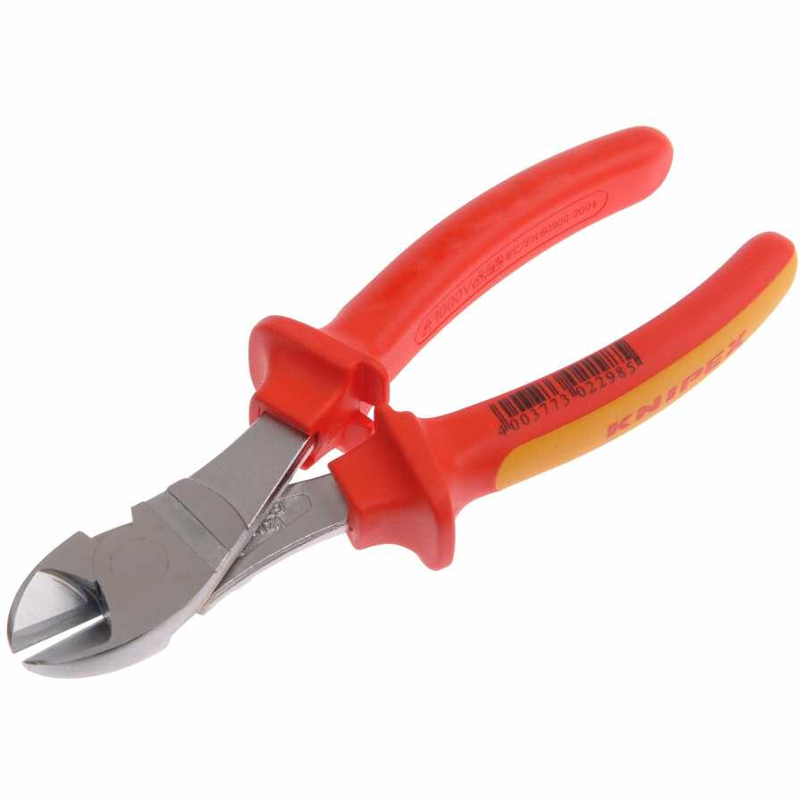 6-1/4" High Leverage Diagonal Cutting Pliers VDE Grip