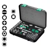 8100 SA 4 Zyklop Premium Ratchet Set, 1/4" Drive, Imperial 8100 SA 4 Zyklop Premium Ratchet Set, 1/4" Drive, Imperial