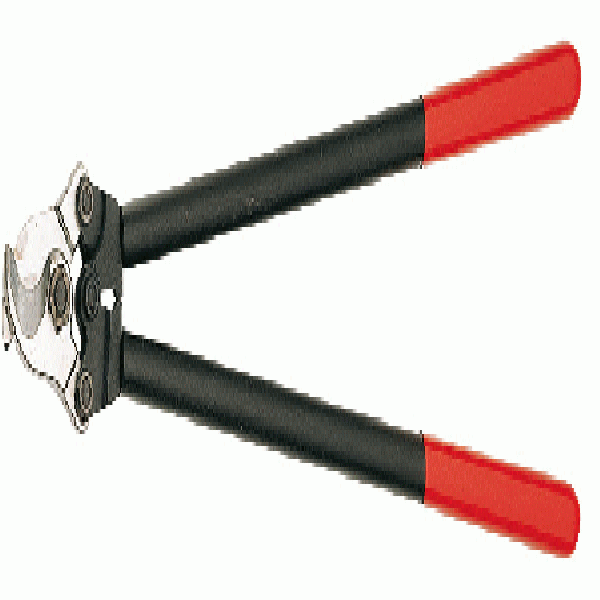 23-1/2" Cable Shears, Head Polished, Plastic Grip