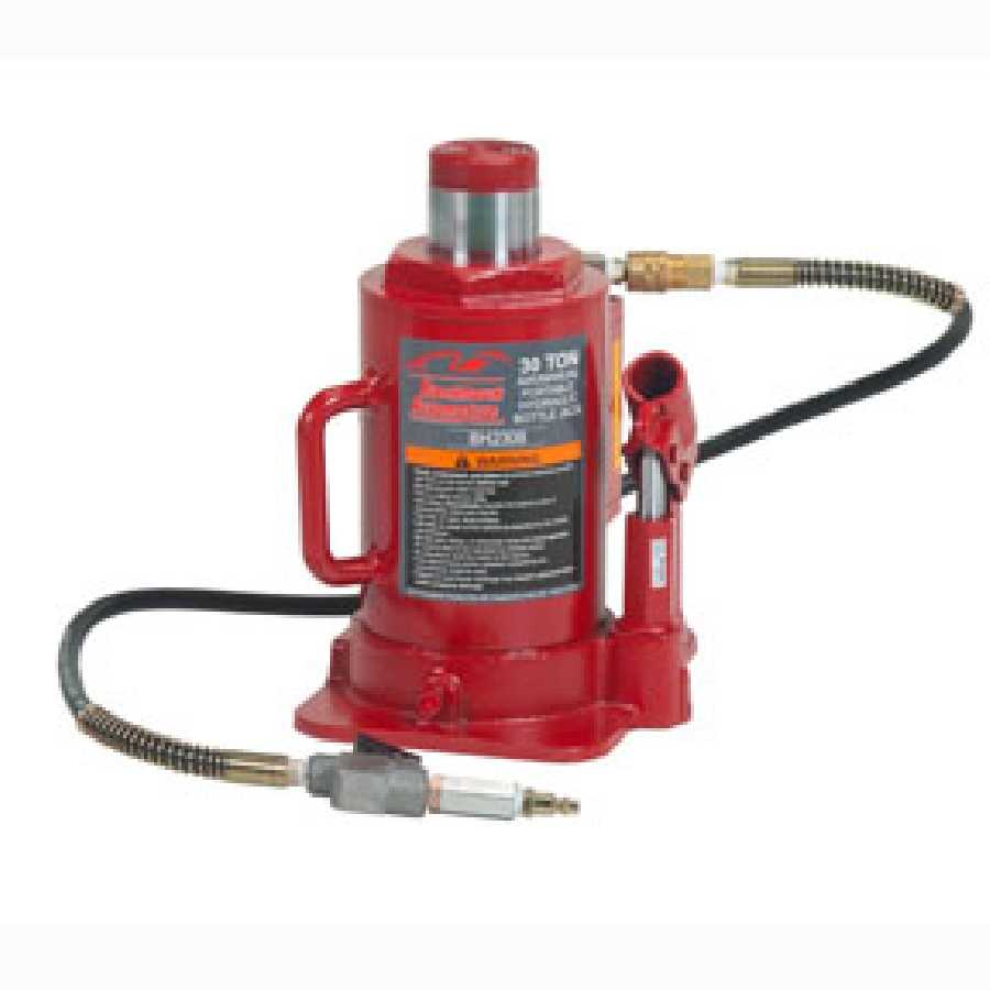30 Ton Air/Manual Bottle Jack 11 to 18 Inch H