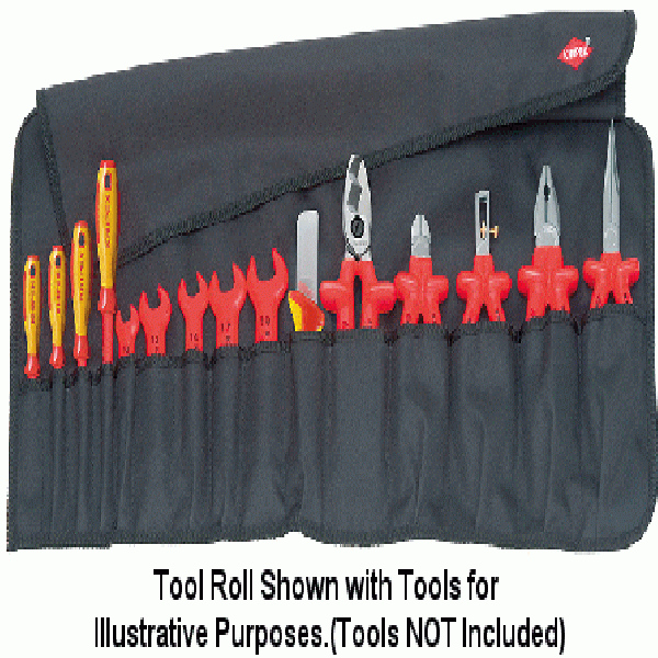 15 Compartment Tool Roll Bag (Empty)