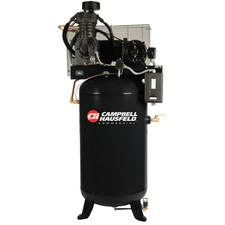 TF 5HP 230V 1PH Fully Packaged Vertical Air Compressor 80 Gal