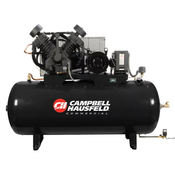 HP 230V 3PH TX Magnetic Start Fully Packaged Horizontal Air Comp