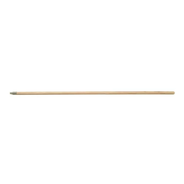 72" Lacquered 15/16" Wood Handle with Metal Tip