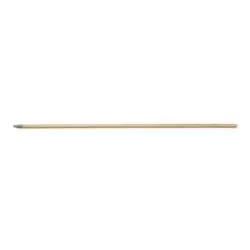 60" Lacquered 15/16" Wood Handle with Metal Tip