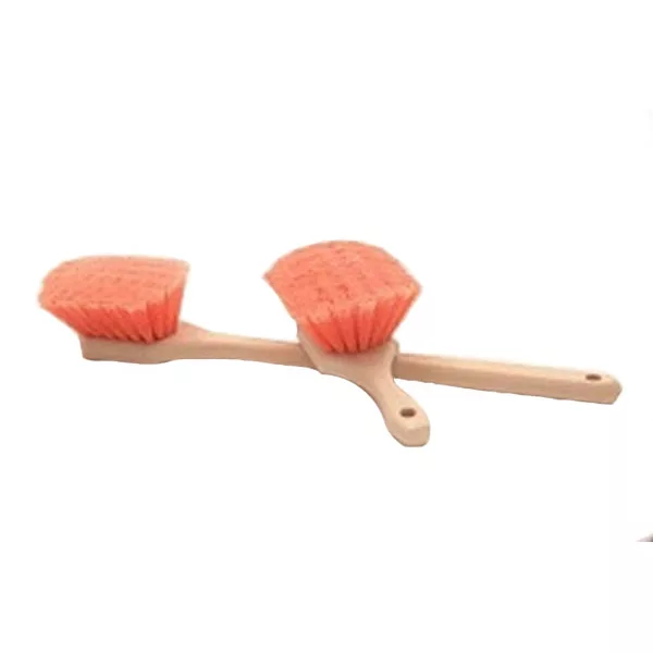 8" Soft Flagged Orange Synthetic Bristles