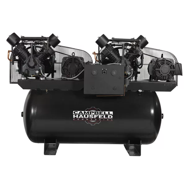 20HP 230V 3PH Two Stage Duplex Air Compressor 200 Gal