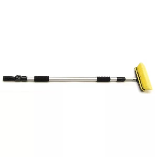 10" Wash Brush with 43"- 71" Telescopic Flo-Thru Handle with On/