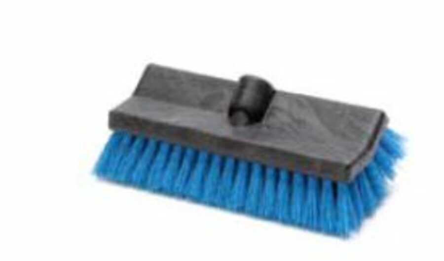 10" Acid Resistant Stiff Bi-Level Scrub Brush Natural Tampico wi