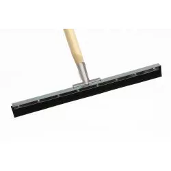 18" Straight Floor Squeegee with 1-1/8" Tapered Wooden Handle in