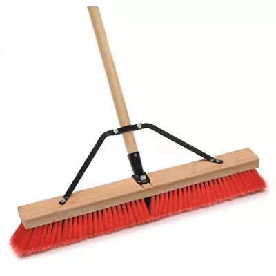 18" Push Broom with FlexSweep Connector, 60"x 1-1/8" Lacquered H