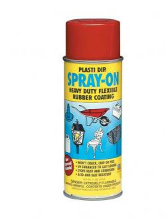Spray-On Heavy Duty Flexible Rubber Coating 11 Oz Aerosol Red