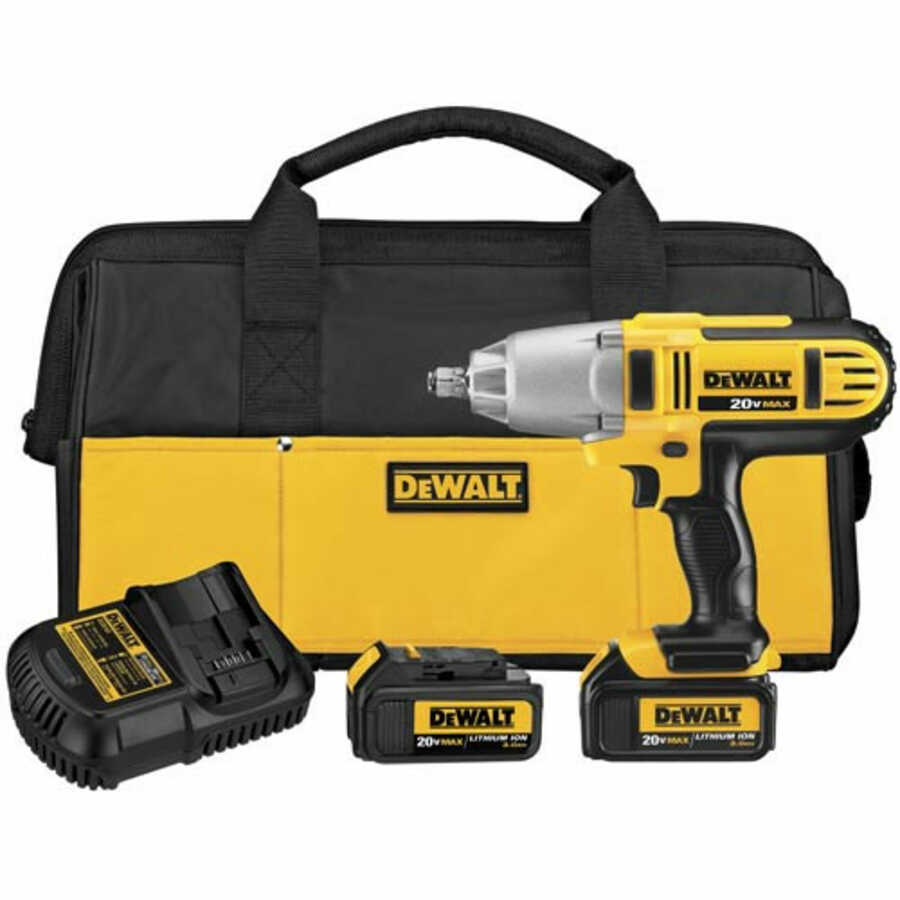 20v Max Lithium Ion 1 2 Inch Impact Wrench W Hog Ring Anvil 3 0ah Orders 99 Up Free Shipping