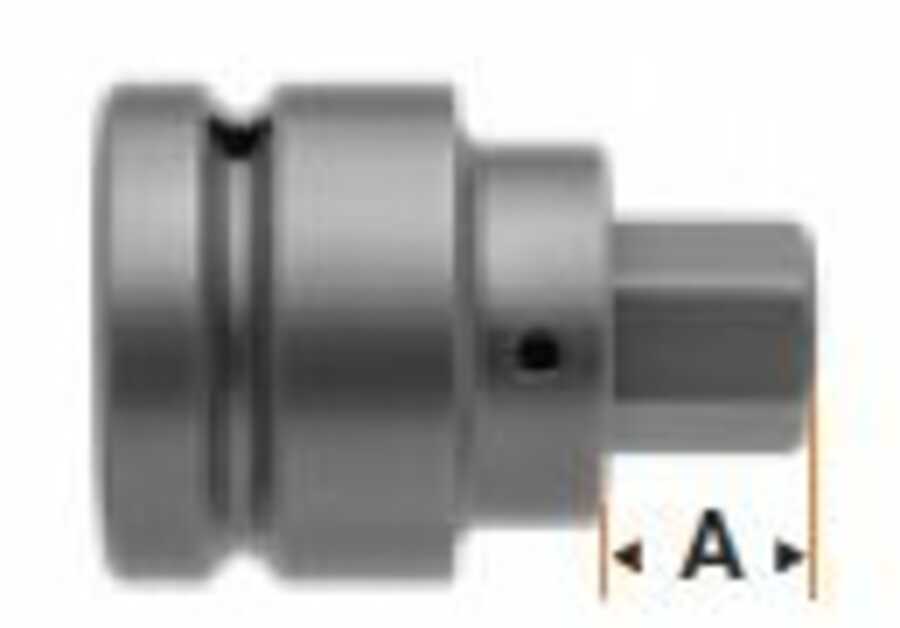 1" Square Drive Adapter 1 1/4" Hex Size