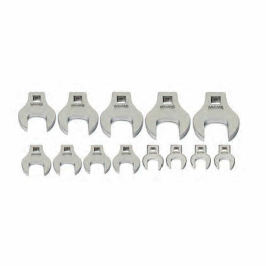 US PRO 8pc 3/8" Drive SAE AF Crowfoot Wrench Set 1819 