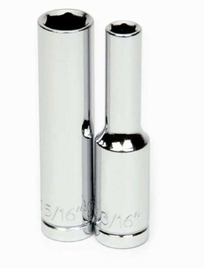1/4" Drive Deep Socket, 6 Point, SAE 5/32"