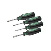 4-Pc CushionGrip Stubby Screwdriver Set