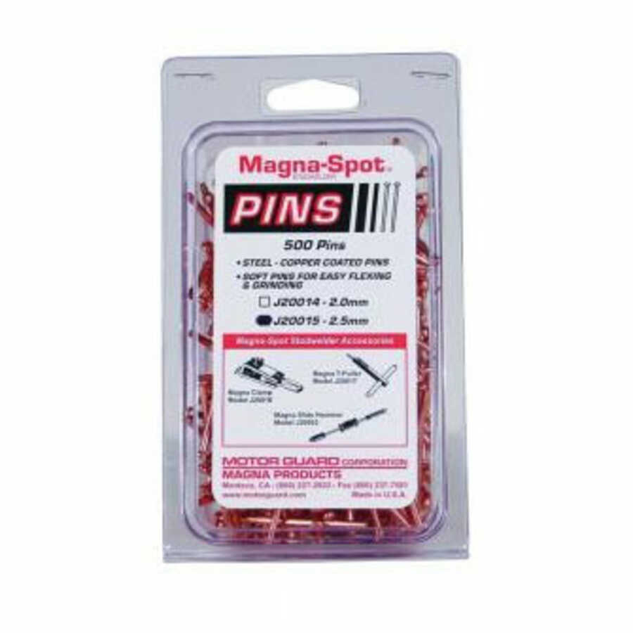 Draw Pins 2.5mm Bag of 500 Motor Guard J20015