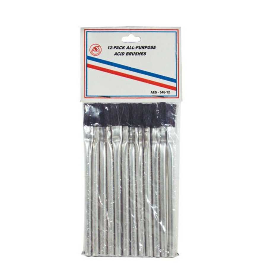 12 Piece 3/8" Acid Brush