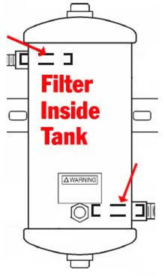 DAD8 Air Filter (inside of tank) DeVilbiss 190953