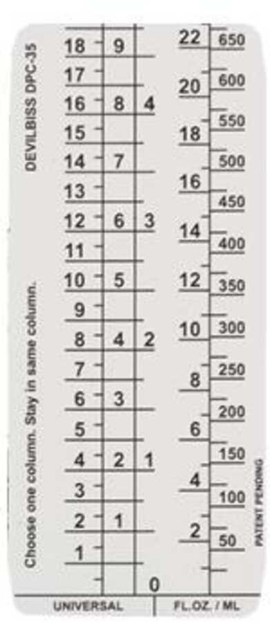 DPC-63-K10 24 oz. 4:1 and 5:1 Measuring Guide 10