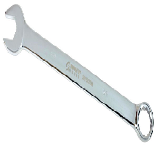 28mm Fully Polished V-Groove Combination Wrench