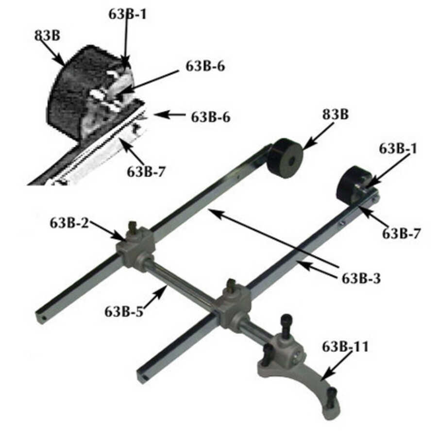 Ammco Style Silencer Assembly For Brake Lathes Replaces Ammco 907075 Shark [ 595 x 600 Pixel ]