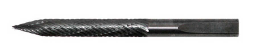 Carbide Tire Bur - Notched Round Pointed. Diameter 3/16" x 3/16"