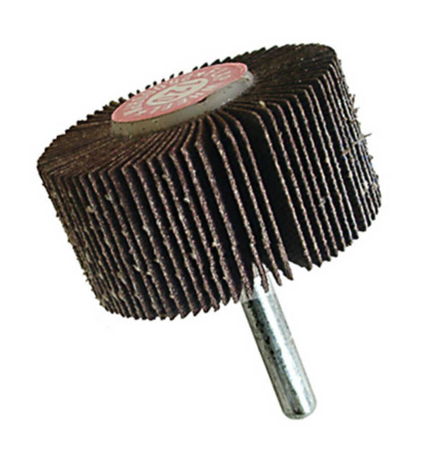 Flap Wheel - Aluminum Oxide 2" x 1" x 1/4" 80 Grit 5 Pack