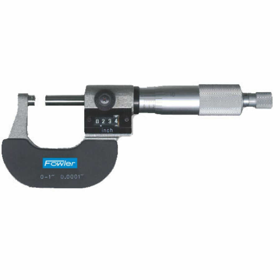 Inch Digit Counter Outside Micrometer 0-1" Range