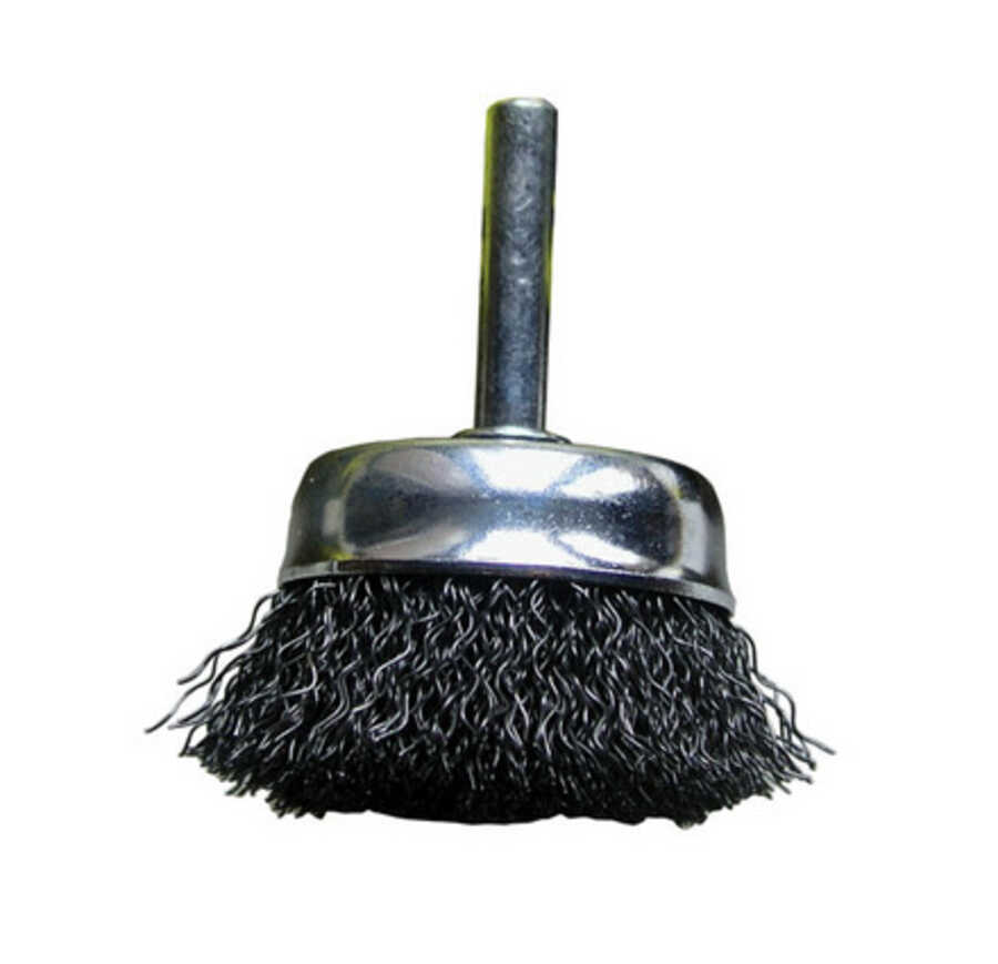 Wire Wheel - Mounted Cup 1" x 1/4" Shank Coarse .012 Wire