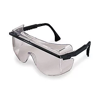 Over Glass Safety Glasses w Anti-Fog Coating Black/Clear Over Glass Safety Glasses w Anti-Fog Coating Black/Clear