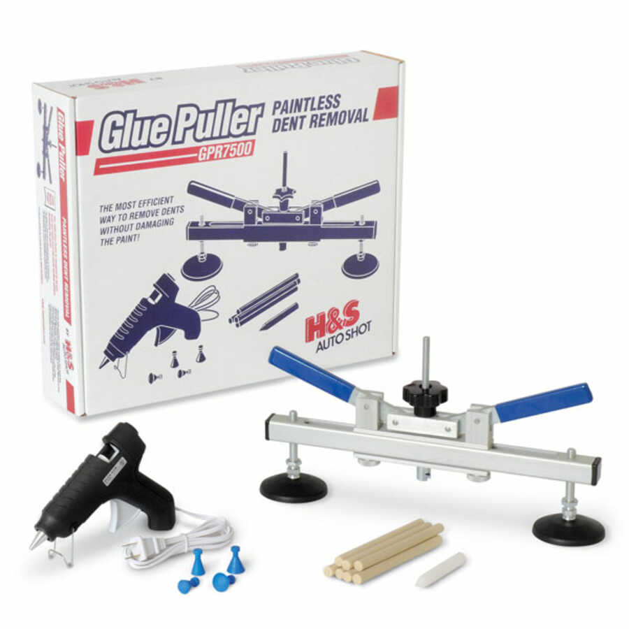 Glue Puller Kit Paintless Dent Removal H & S Auto Shot 7500
