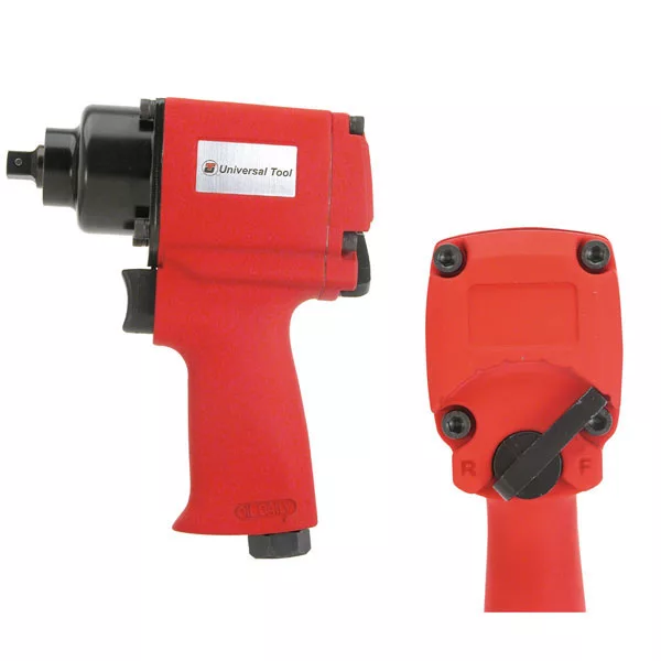 3/8 Inch Drive Pistol Air Impact Wrench 300 ft-lbsSpring Pin Ret