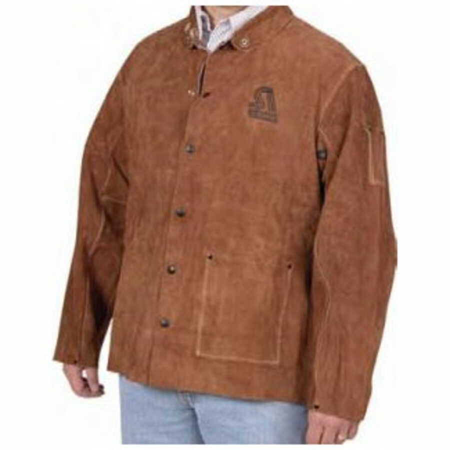 Split Leg Weld-Rite Premium Brown Split Cowhide Steiner 92170 Bib Apron 24-Inch x 36-Inch