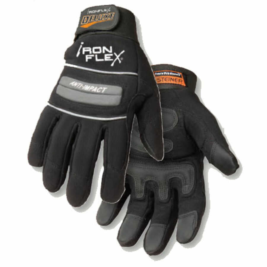 Ironflex Deluxe Series Ergonomic Work Gloves Large