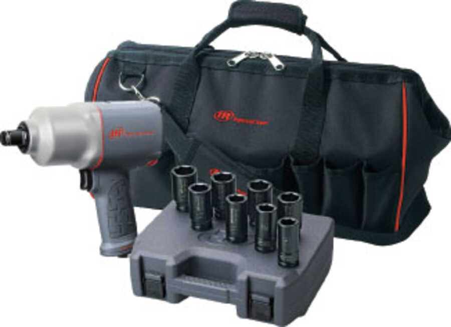 3/4 Inch Drive QiMax Air Tool Kit with Bag and Deep Socket Set F