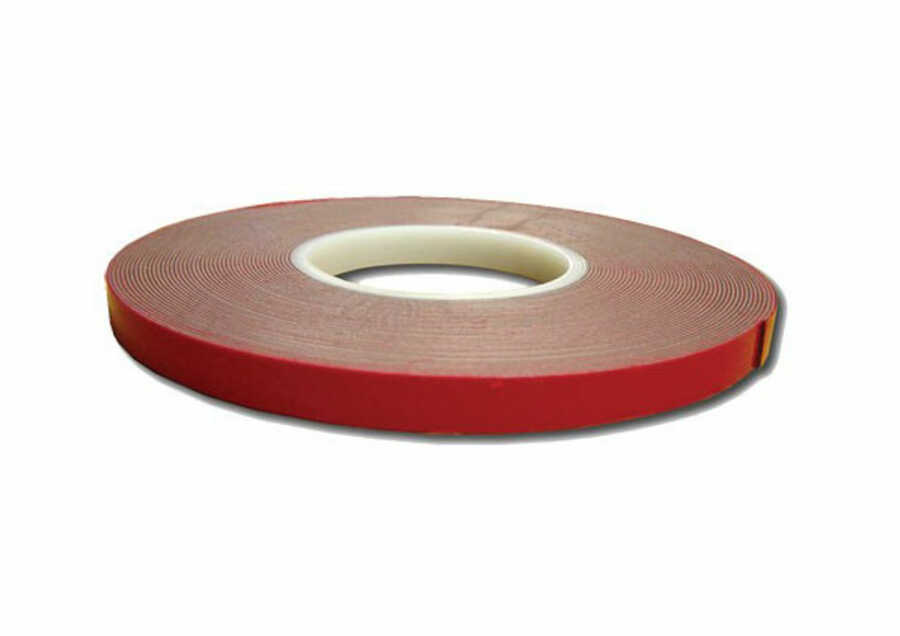 Automotive Double Face Tape Red Liner 1/2 Inch x 60 Ft