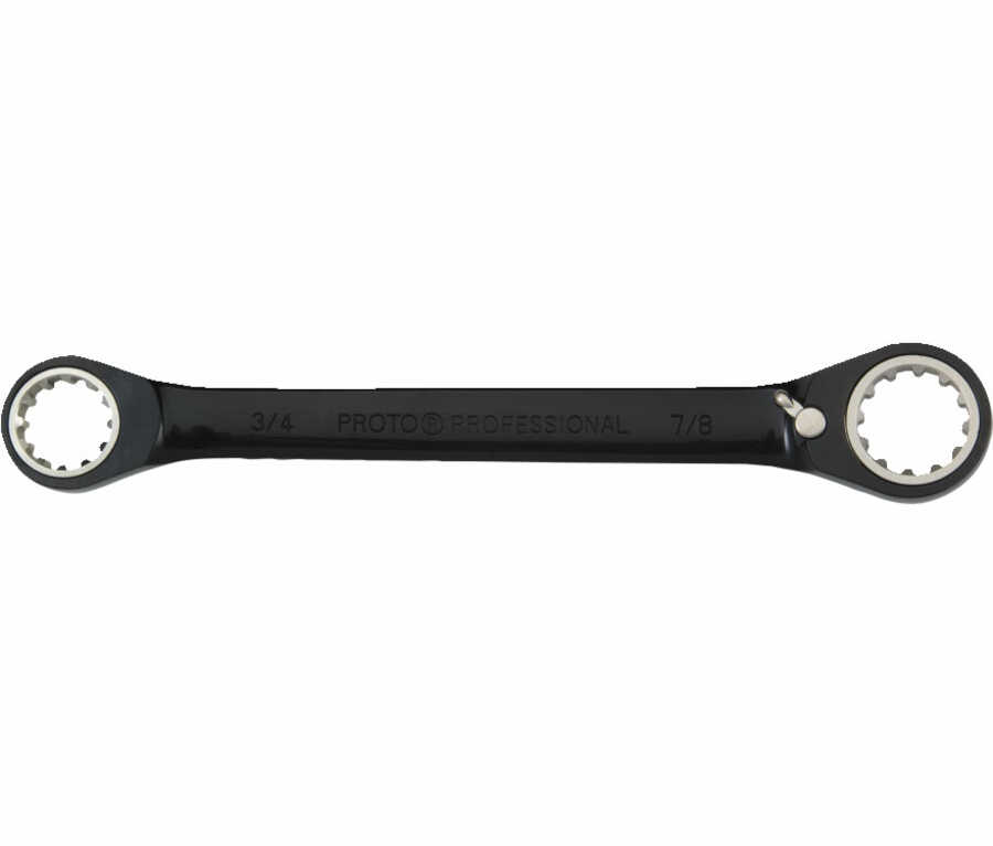 Black Chrome Double Box Reversible Ratcheting Wrench 1/4 x 5/16