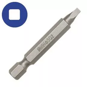 (image for) Square Recess Power Bit #2, 1/4 Inch Hex Shank w Groove 6 Inch L