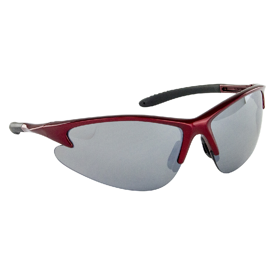 DB2 Safety Glasses Red W/ mirror lens