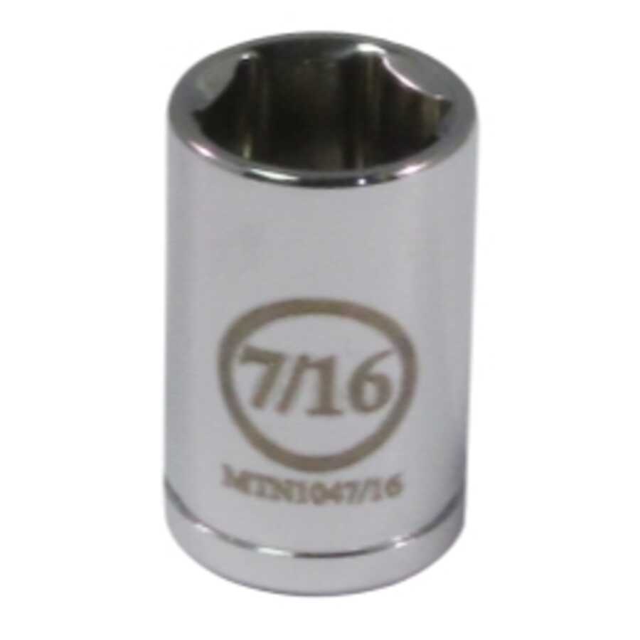 1/4" Drive 7/16" 6 Point Socket