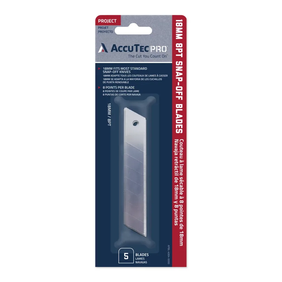 8 pt. snap off replacement blades card of 5 (image for) 8 pt. snap off replacement blades card of 5