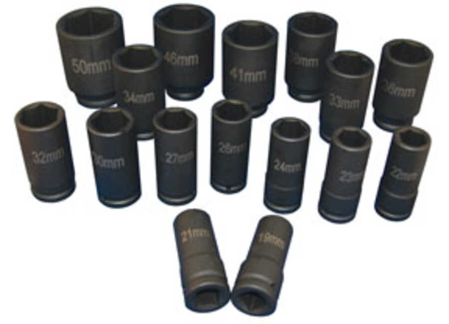 16 PC 3/4" DR DEEP MTR IMP